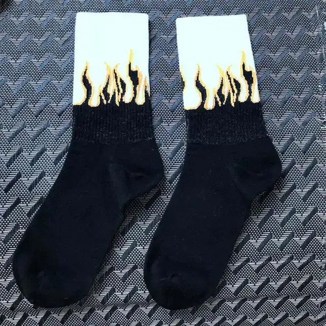 Contrast Flames Socks GLR SHOPPING