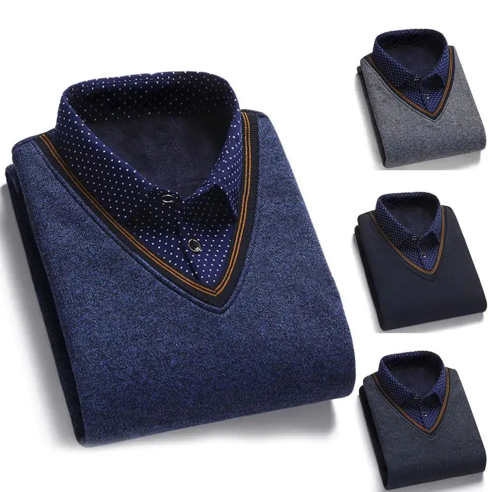 Thicken Knitted Male Base Sweater GLR SHOPPING