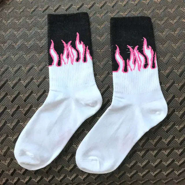 Contrast Flames Socks GLR SHOPPING