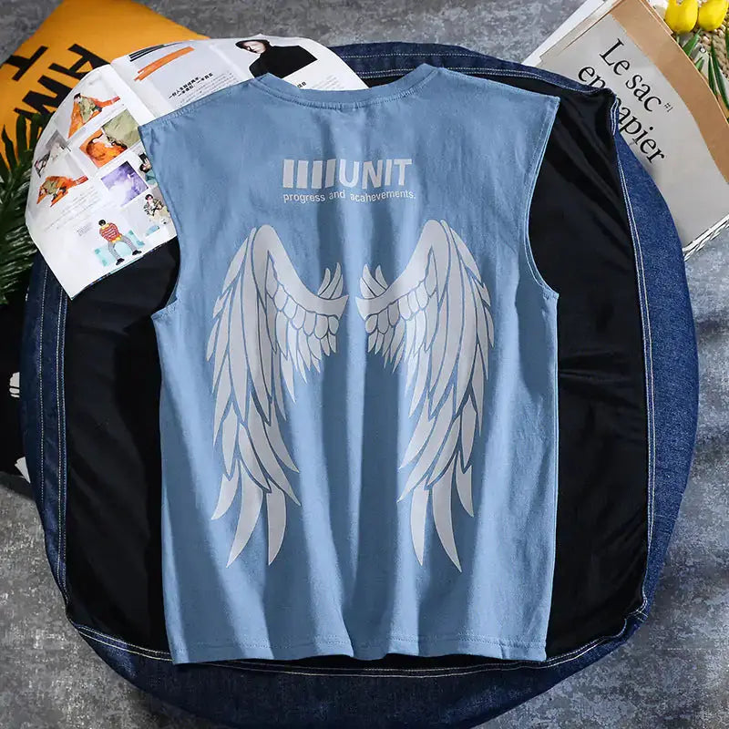 Cut Off Angel Wings Tee GLR SHOPPING