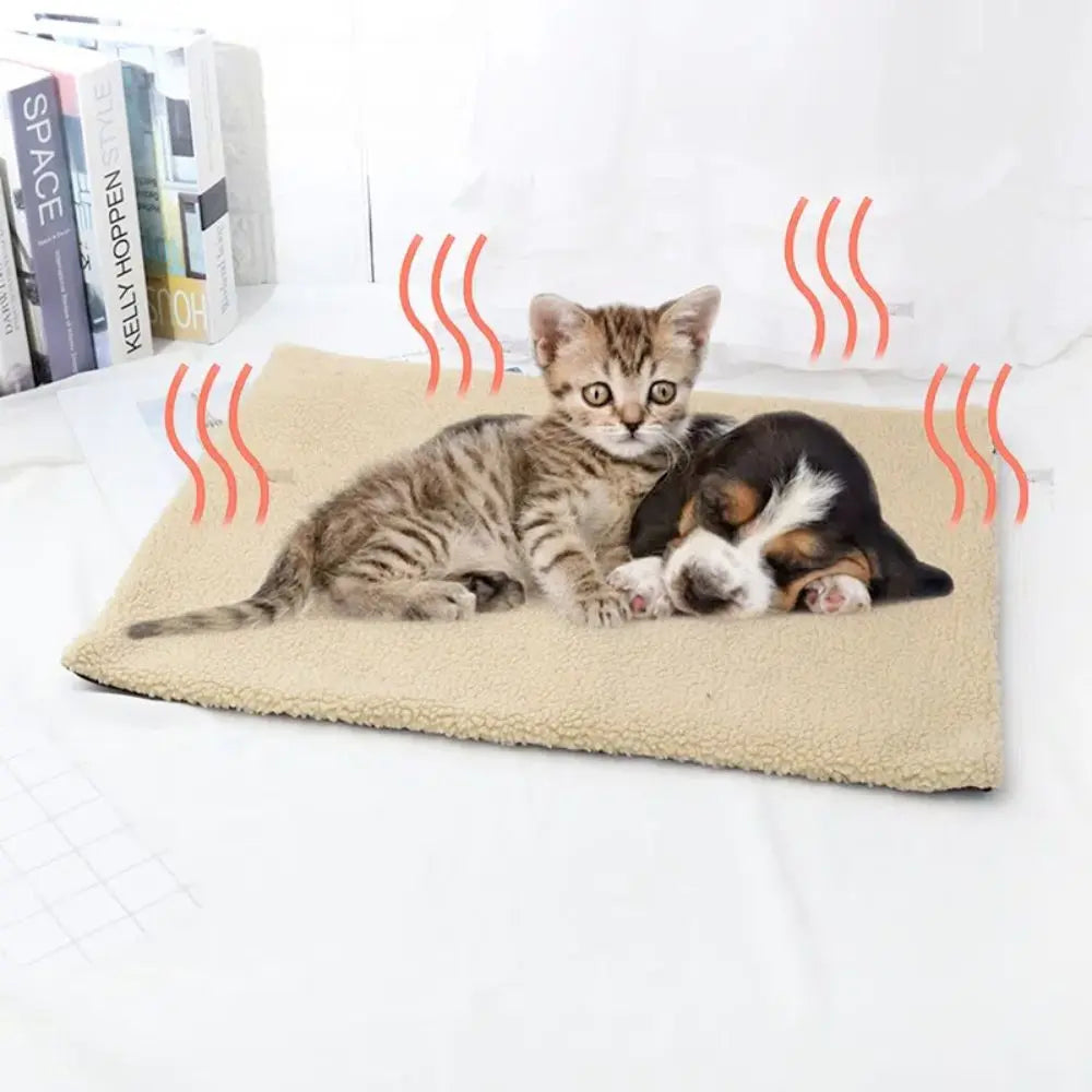 Self Warming Fleece Pet Mat - GLR SHOPPING