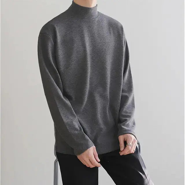Casual Velvet Turtleneck Men Loose Sweater GLR SHOPPING