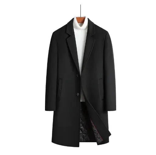 Men's Wool Trench Coat GLR SHOPPING