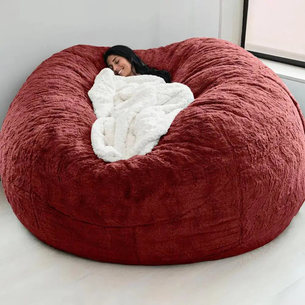Giant Fluffy Fur Bean Bag GLR SHOPPING