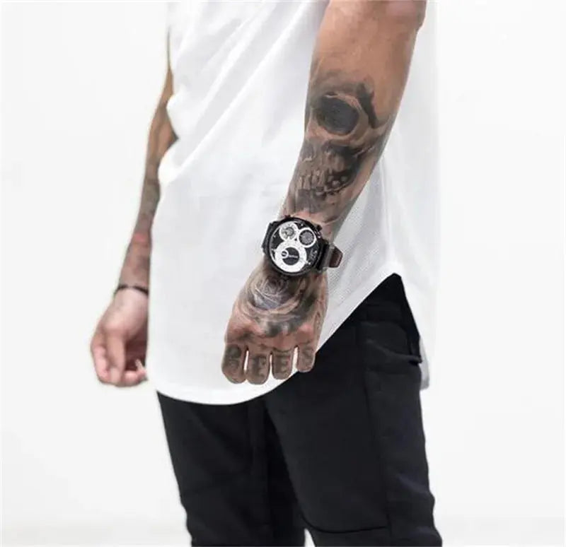 Men's Muscle Bodybuilding Fitness T-Shirt - Cotton Singlet, Plus Size, Short Sleeve GLR SHOPPING