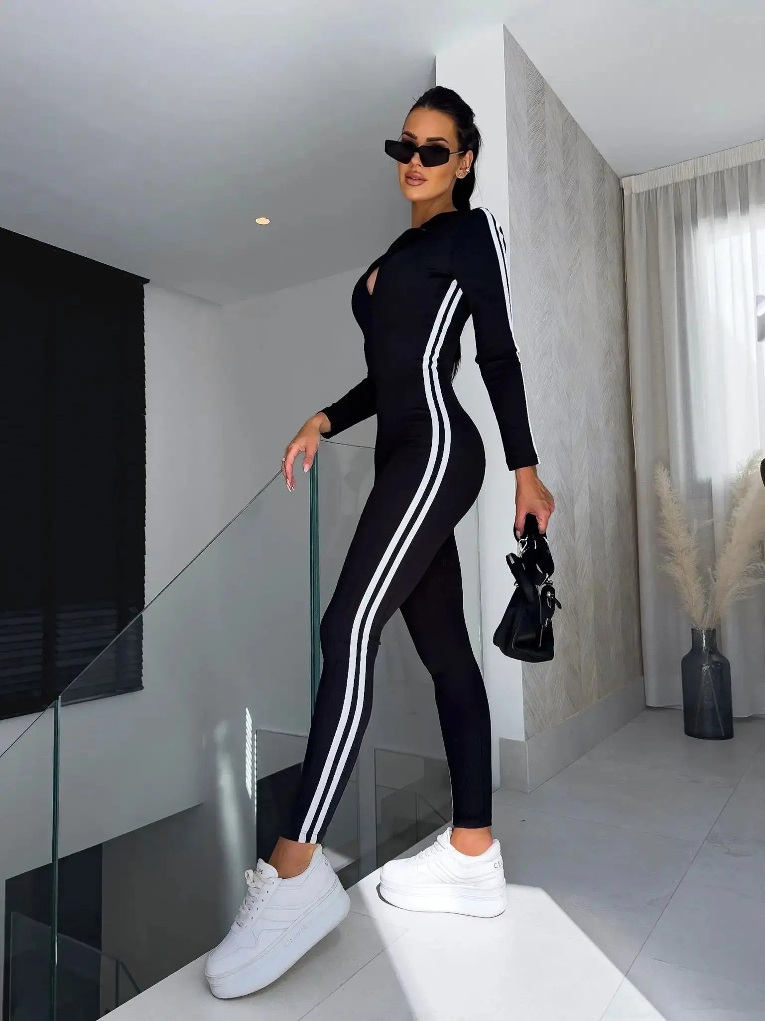 Geneva V-Neck Jumpsuit GLR SHOPPING