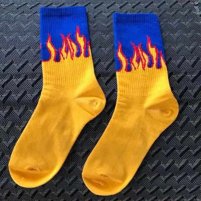 Contrast Flames Socks GLR SHOPPING