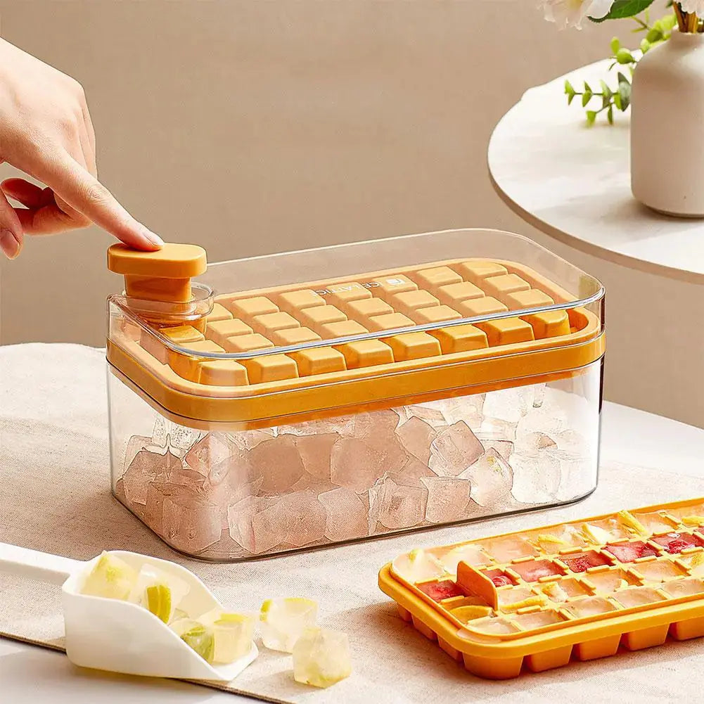 Ice Cube Maker With Storage Box GLR SHOPPING
