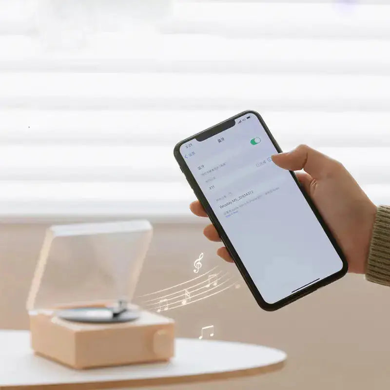 New Retro Vinyl Wireless Bluetooth Speaker Alarm Clock GLR SHOPPING