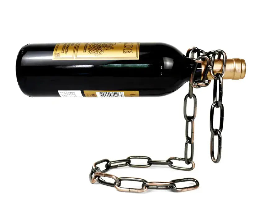 Magic Iron Chain Wine Bottle Holder GLR SHOPPING