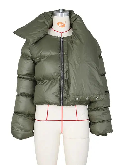 Winter Padded Scarf Coat - GLR SHOPPING