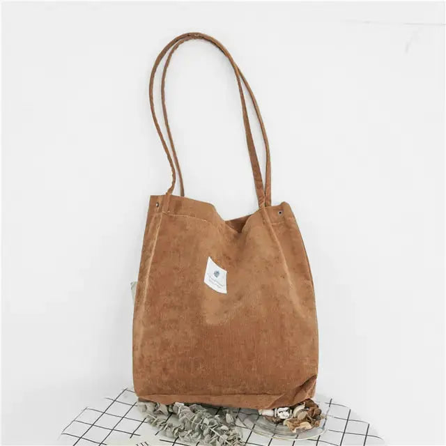 Women Corduroy Canvas Shoulder Bags - GLR SHOPPING