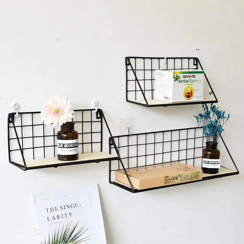 Nordic Wooden Wall Hanging Shelves GLR SHOPPING