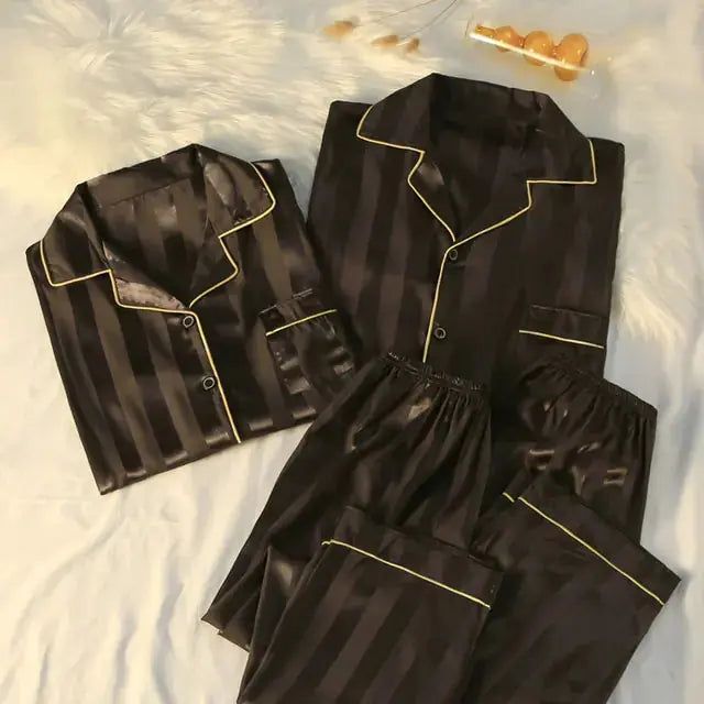 Couple Luxury Silk Pajamas Sets - GLR SHOPPING
