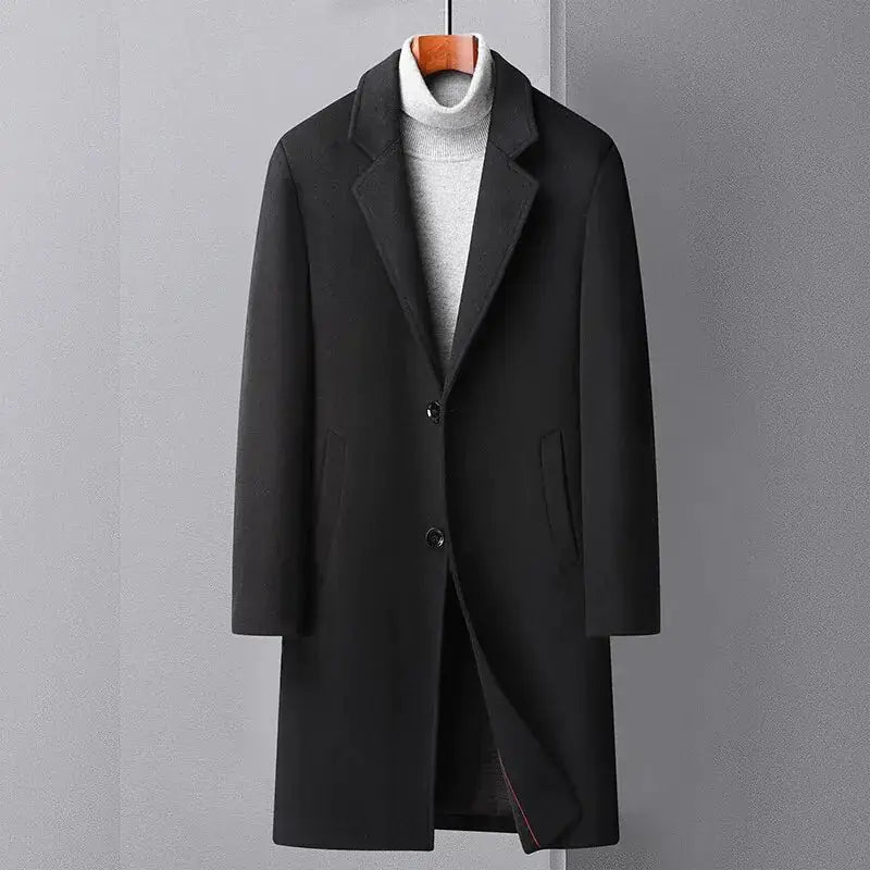 Men's Wool Trench Coat GLR SHOPPING
