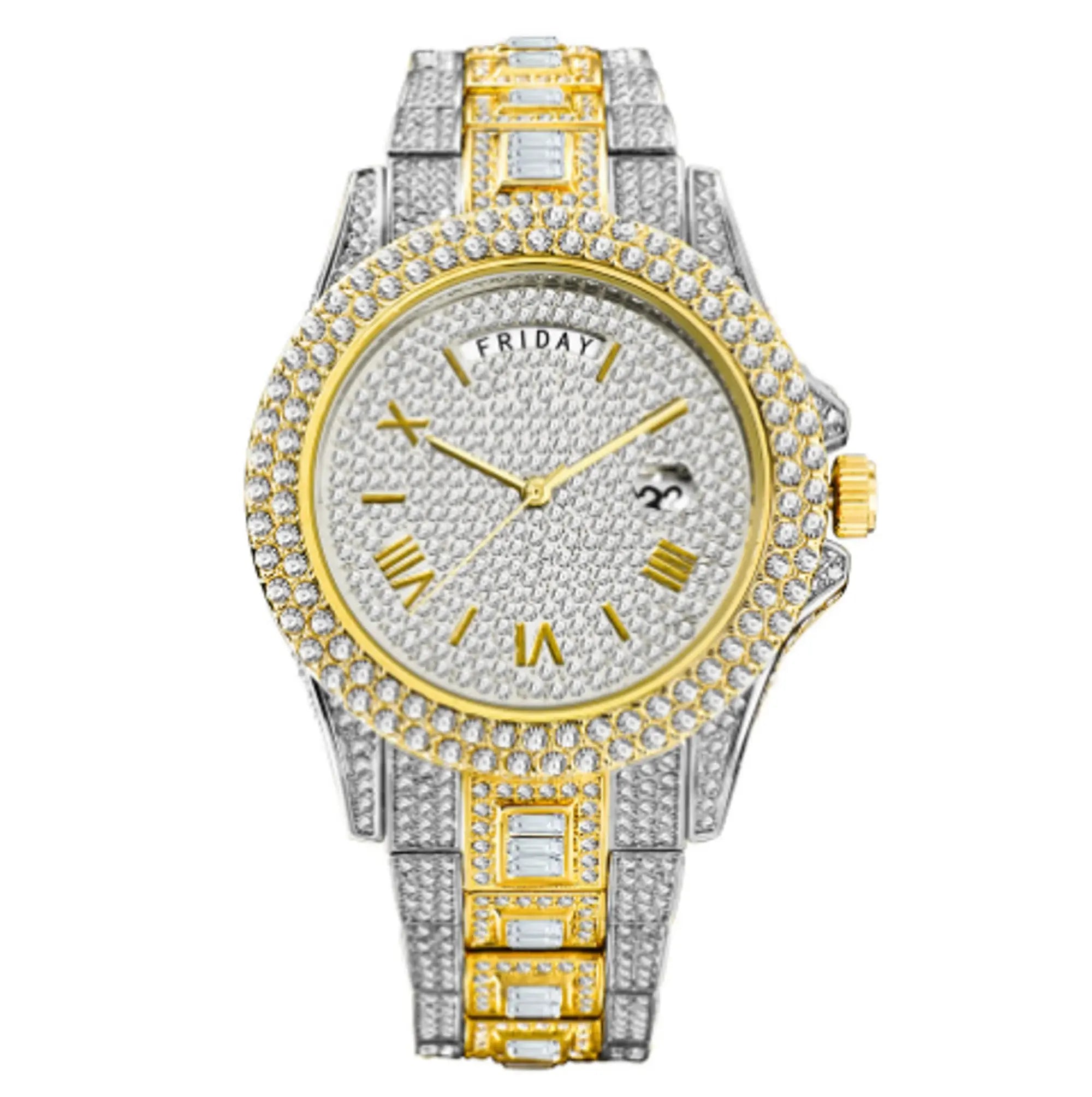 Masculino Diamond Quartz Watches - GLR SHOPPING