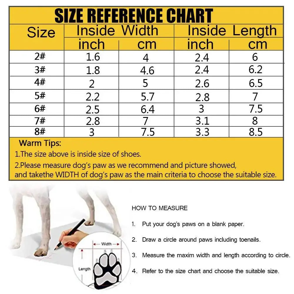 Waterproof Reflective Dog Boots GLR SHOPPING