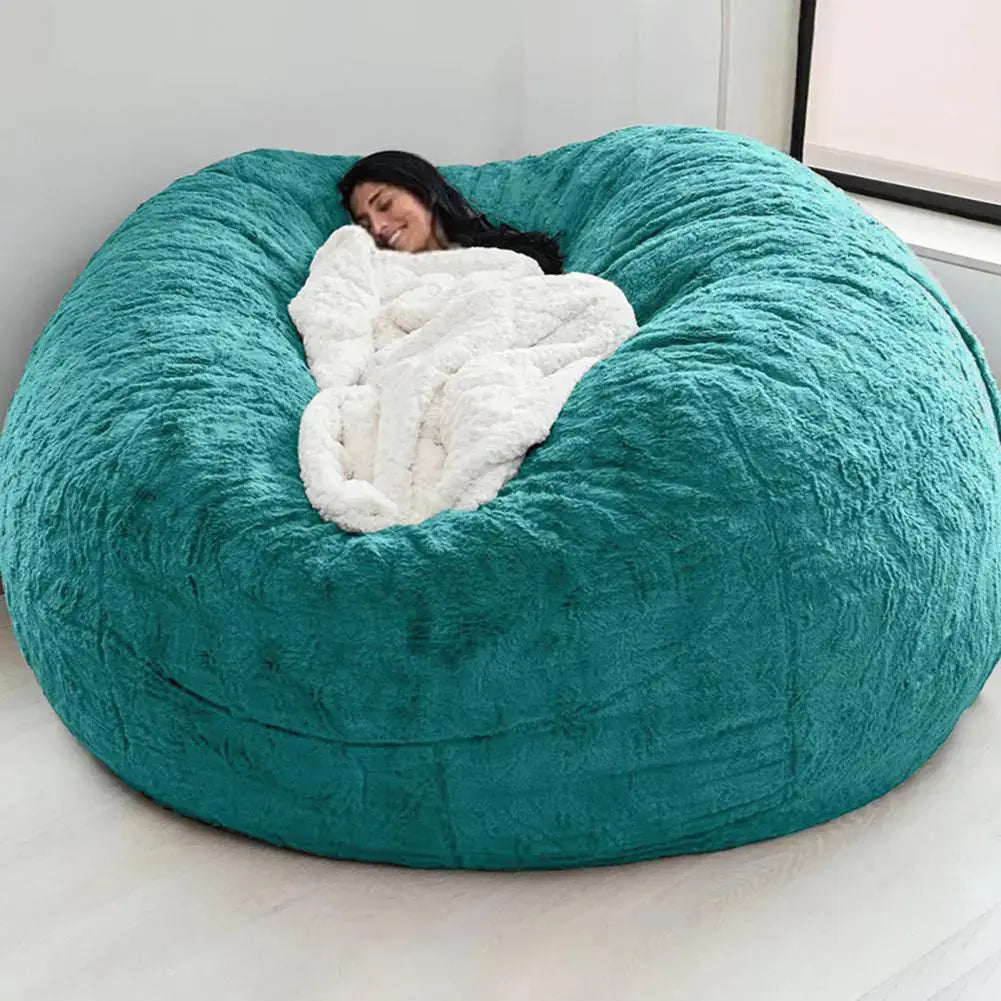Giant Fluffy Fur Bean Bag GLR SHOPPING