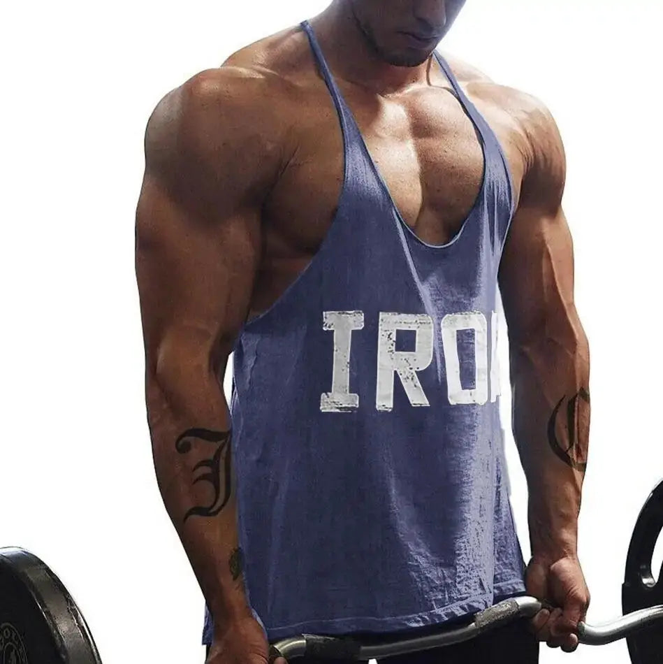 Men's Athletic Printed Gym Workout Bodybuilding Tank Tops GLR SHOPPING