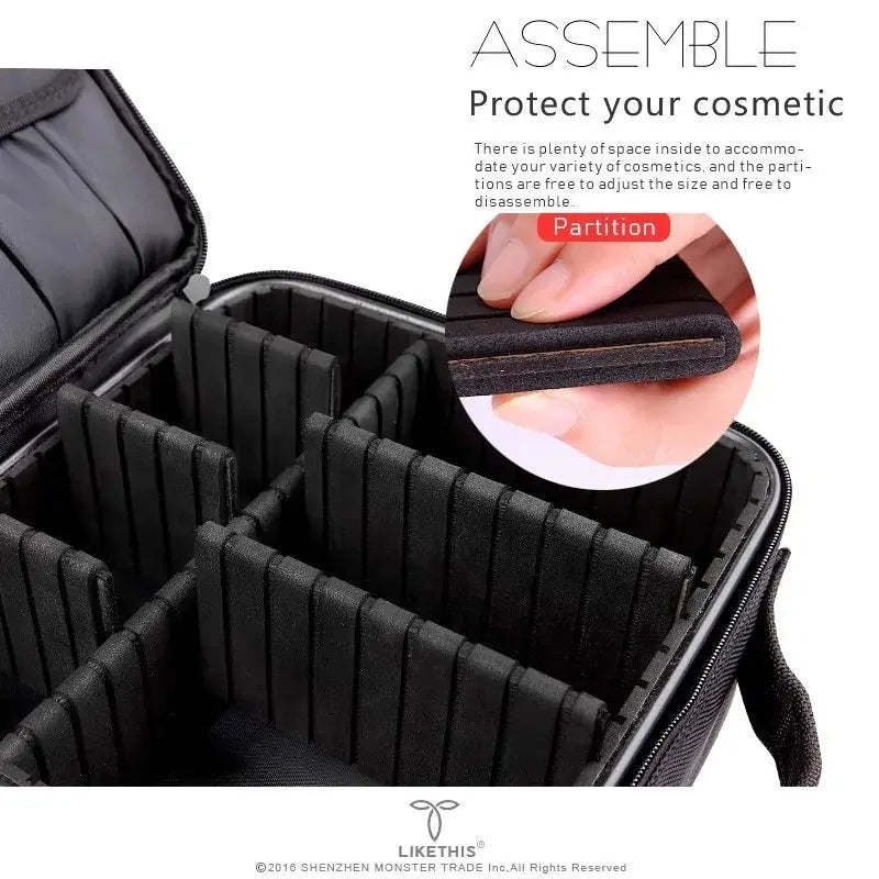 2019 Professional Toiletry Bag Cosmetic Bag Organizer Women Travel Make Up Cases Big Capacity Cosmetics Suitcases For Makeup X32 GLR SHOPPING