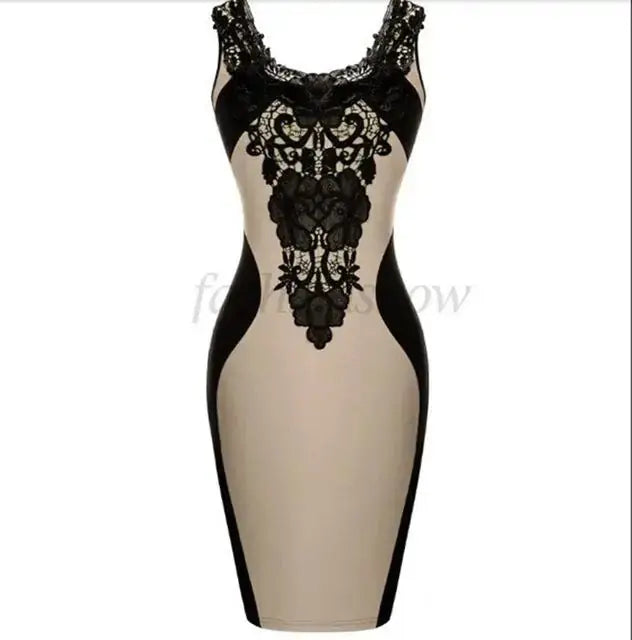 Gothic Embroidered Sleeveless Dress GLR SHOPPING