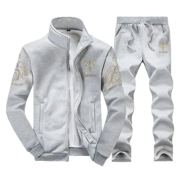 Men's Zipper Sweat Suit Set GLR SHOPPING