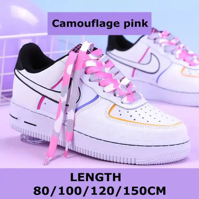 Rainbow Gradient Flat Shoelaces Pair GLR SHOPPING