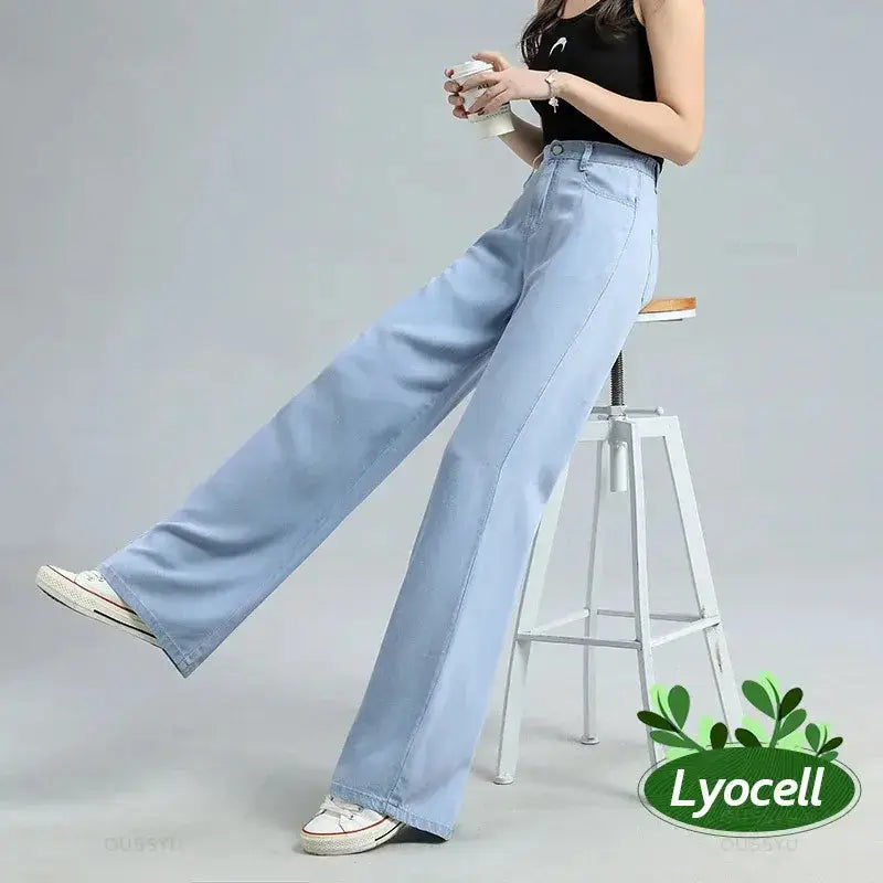 Women's Baggy Wide Leg Denim Pants GLR SHOPPING