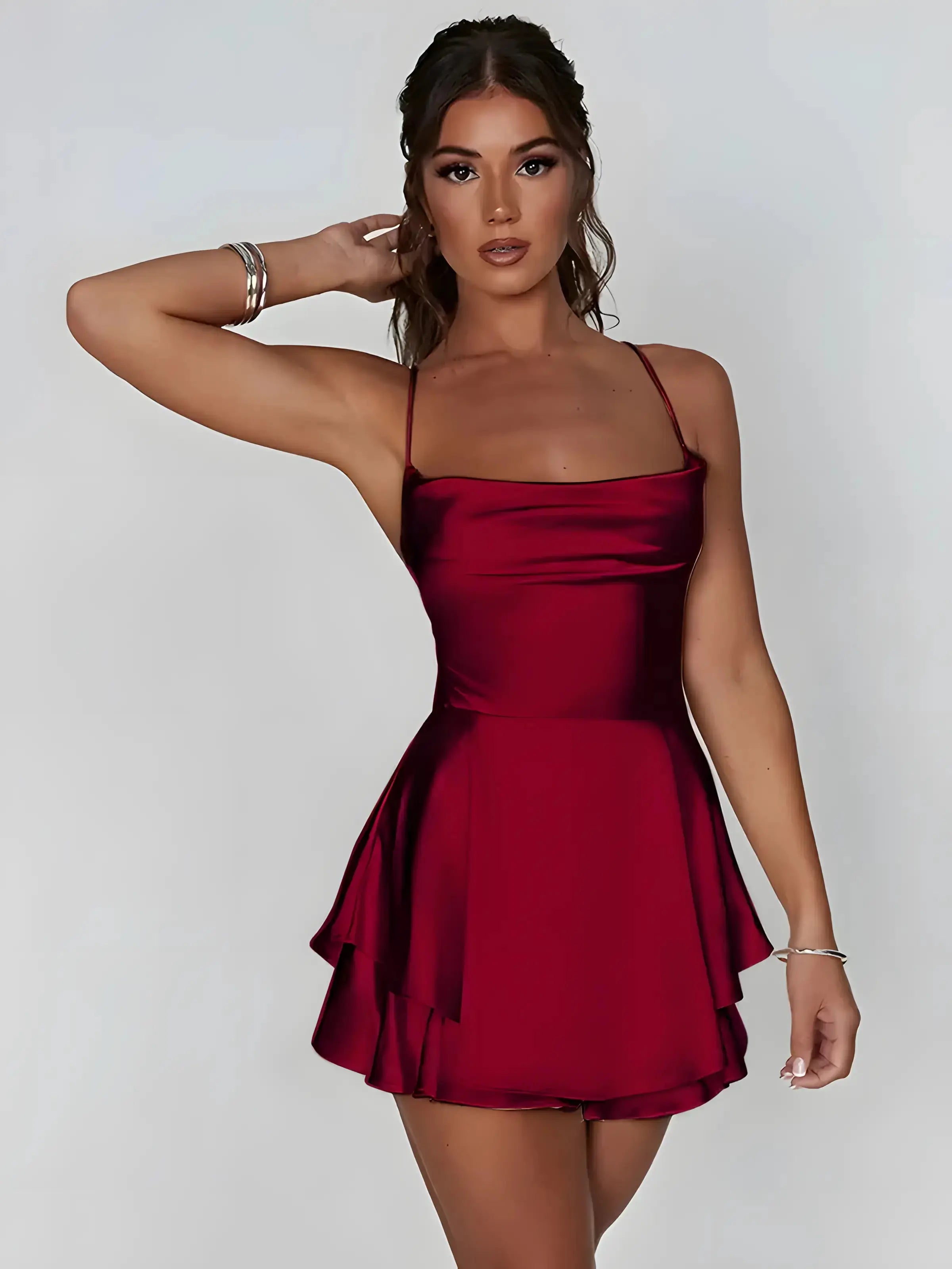 Mini Satin Cami Dress GLR SHOPPING