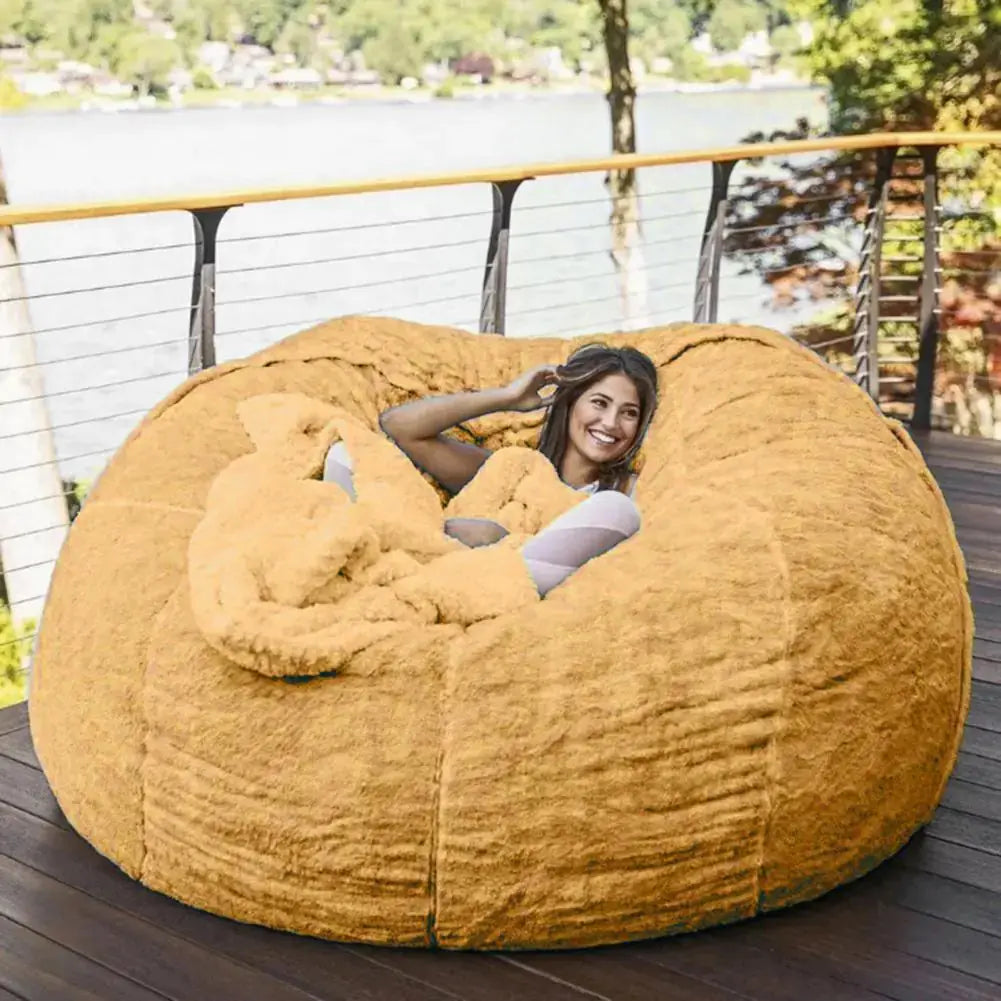Giant Fluffy Fur Bean Bag GLR SHOPPING