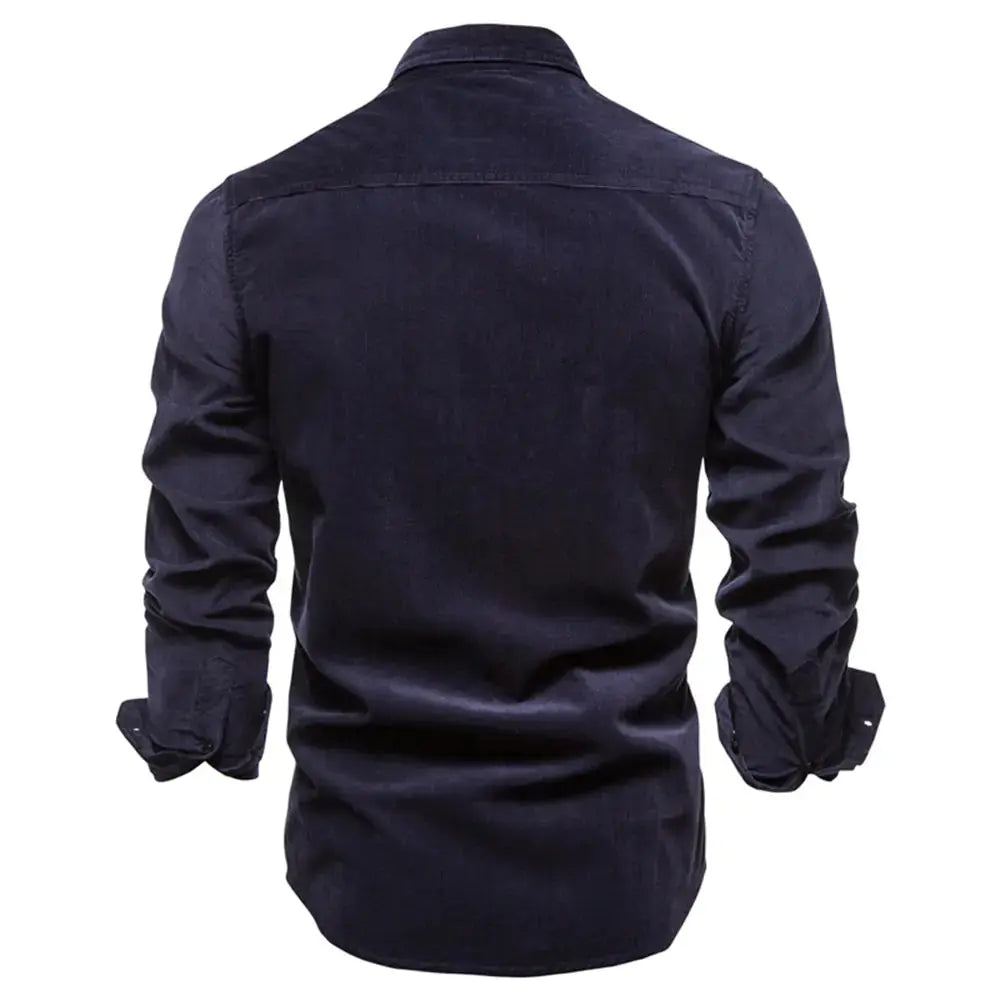 Men's Business Casual Corduroy Shirt GLR SHOPPING