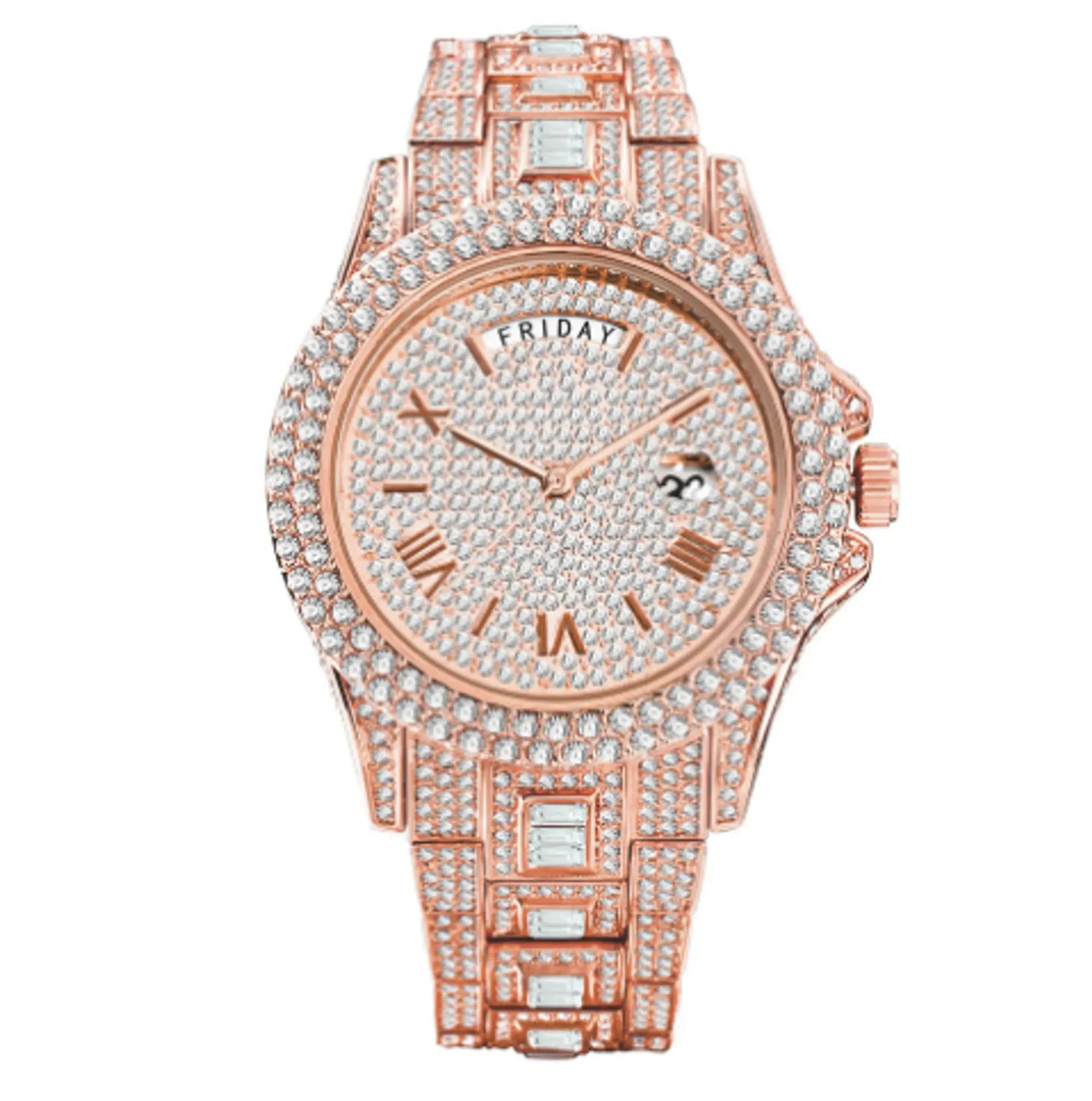 Masculino Diamond Quartz Watches - GLR SHOPPING