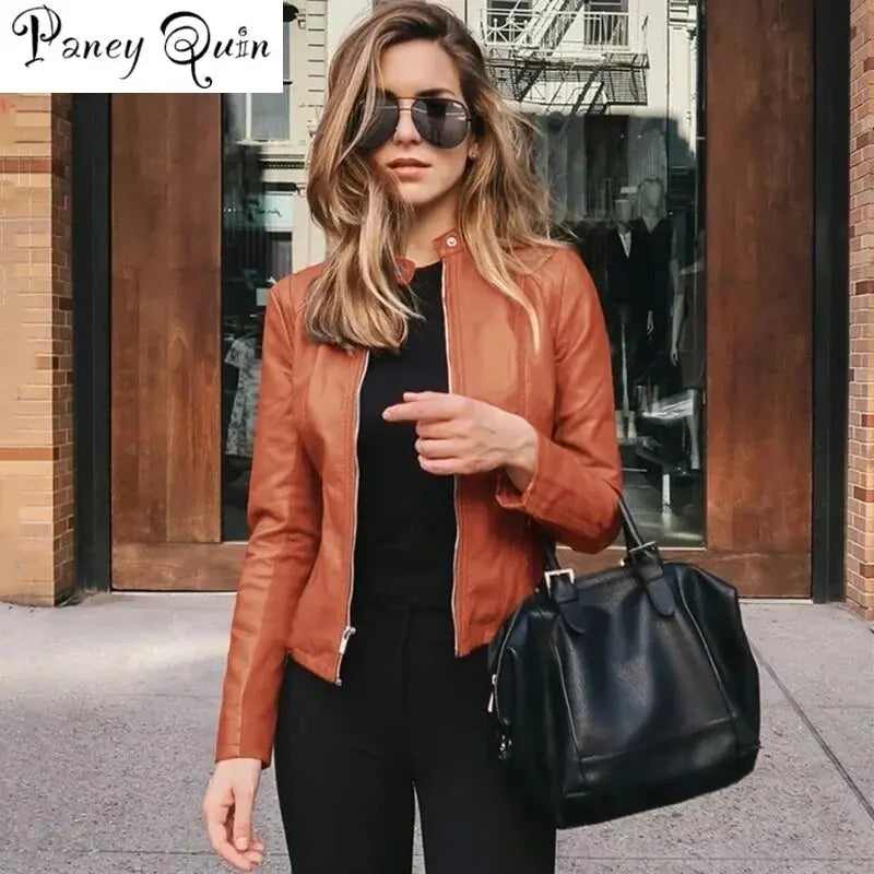 Faux Leather PU Jacket GLR SHOPPING