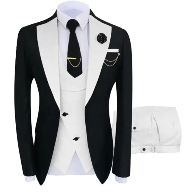 Fit Tuxedo 3 Piece Set GLR SHOPPING