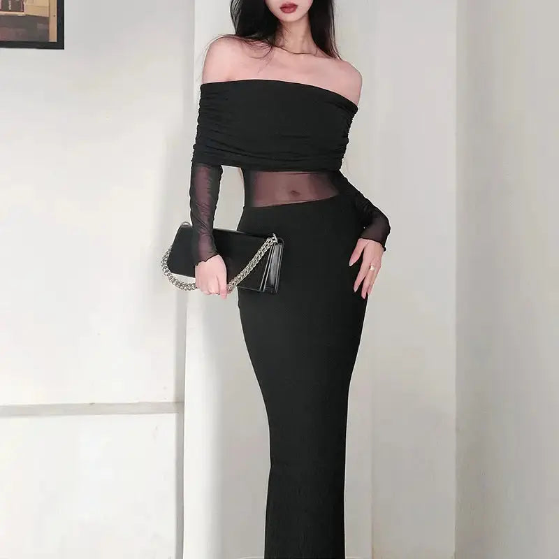 Elegant Off Shoulder Dress GLR SHOPPING