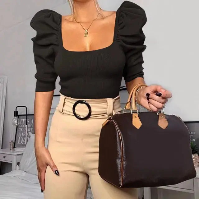 Puff Sleeves Blouse GLR SHOPPING