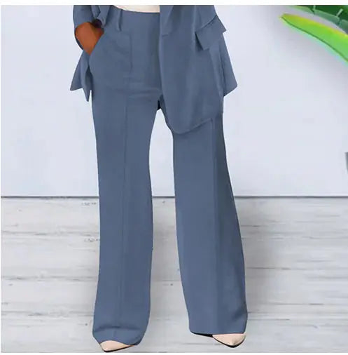 Solid Color Blazer Long Sleeve GLR SHOPPING