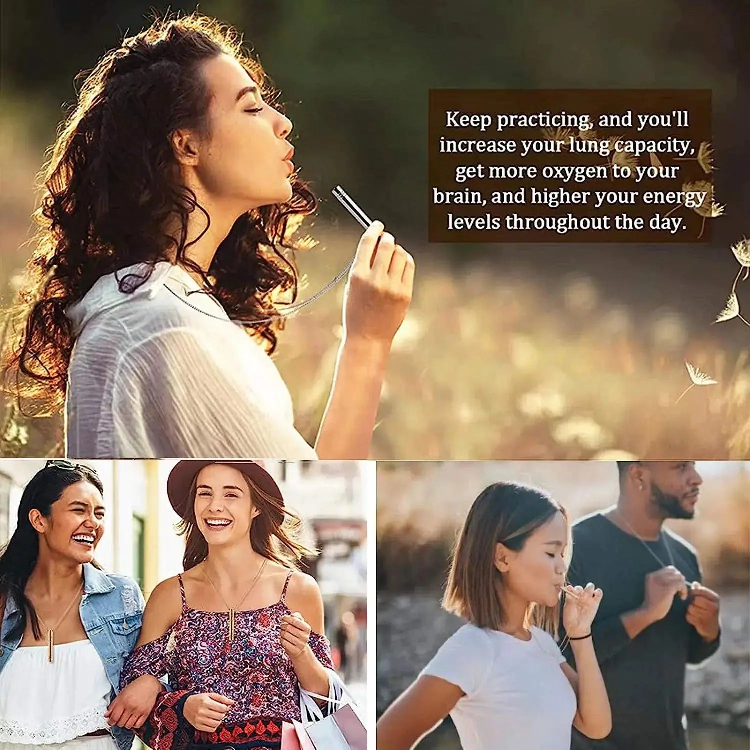 Mindfulness Breathing Necklace GLR SHOPPING