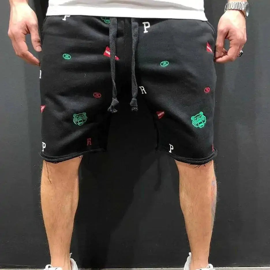 Shorts Atléticos Masculinos de Malha GLR SHOPPING