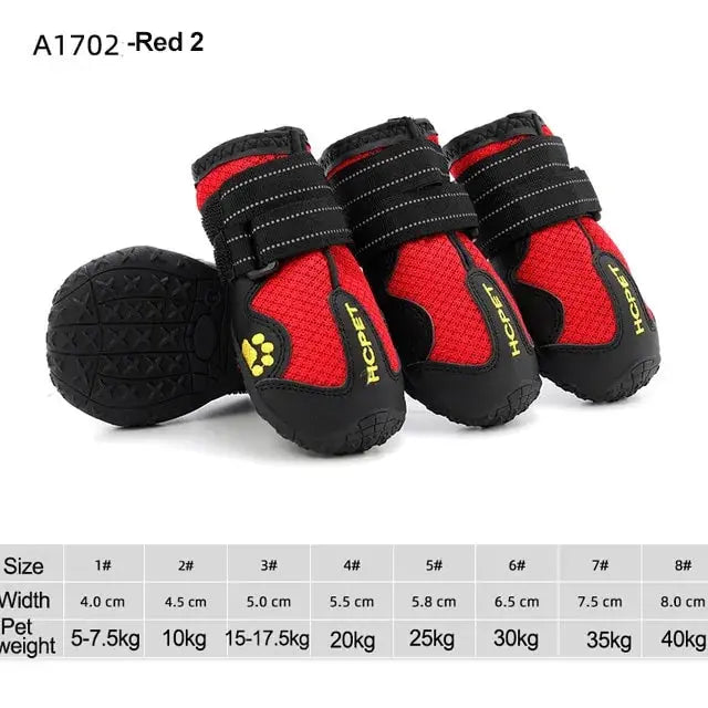 Waterproof Reflective Dog Boots GLR SHOPPING