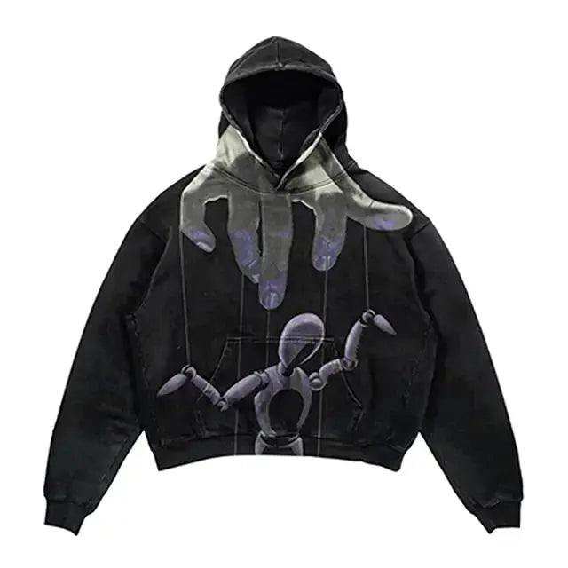 Streetwear Skull Print Hoodies GLR SHOPPING