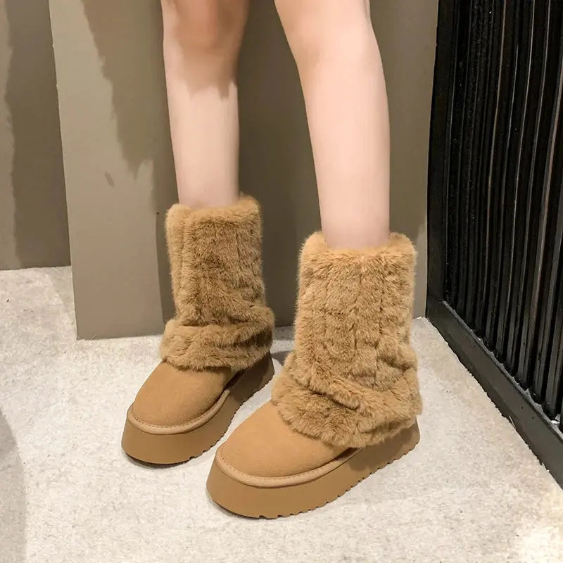 Thick Soled Snow Boots GLR SHOPPING