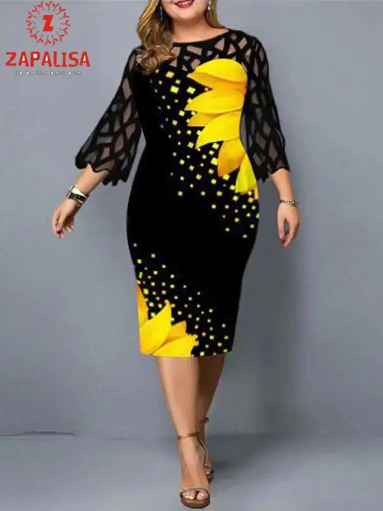Elegant Plus Size Dress GLR SHOPPING
