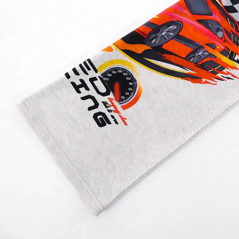 Speed Racing Cropped Knit Turtleneck Top GLR SHOPPING