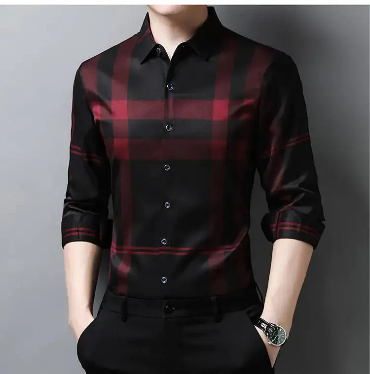 High Quality Men's Long Sleeve Shirt Casual GLR SHOPPING