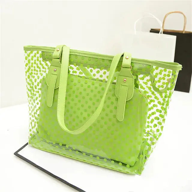 Candy Color Transparent Handbag - GLR SHOPPING