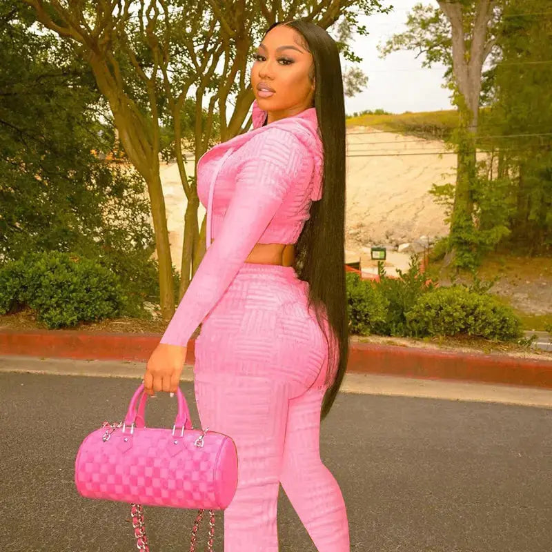 Waffle Tracksuit Set GLR SHOPPING