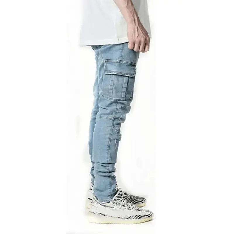 Men's Multi Pocket Cargo Jeans GLR SHOPPING