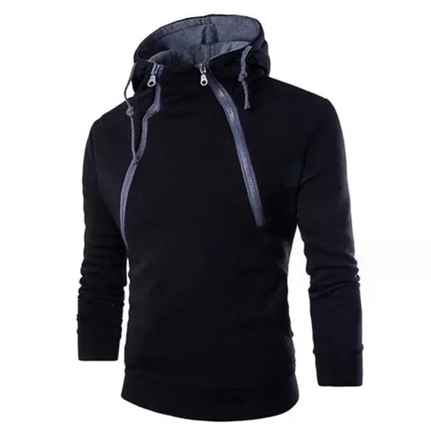Men's High Neck  Hooded Pullovers - GLR SHOPPING