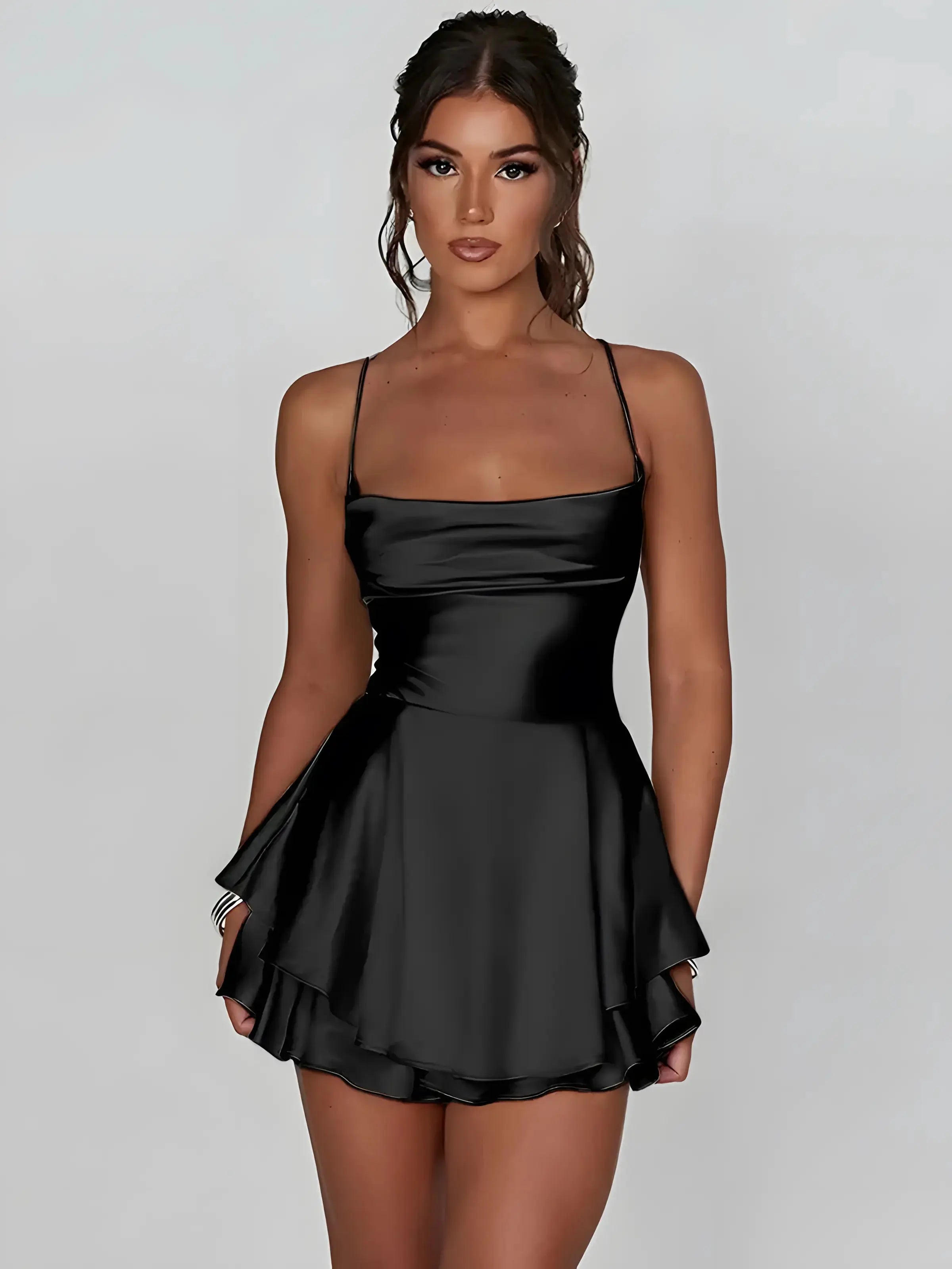 Mini Satin Cami Dress GLR SHOPPING